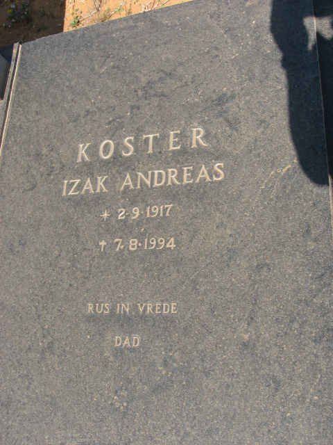 KOSTER Izak Andreas 1917-1994