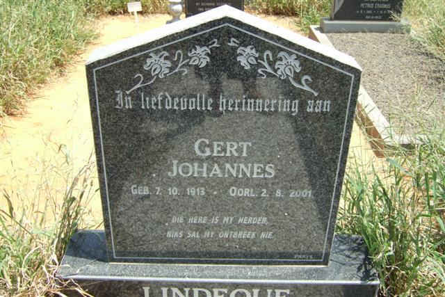 LINDEQUE Gert Johannes 1913-2001