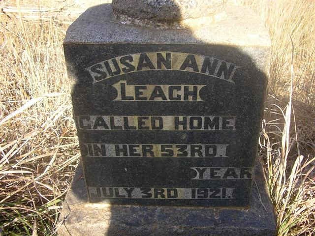 LEACH Susan Ann -1921