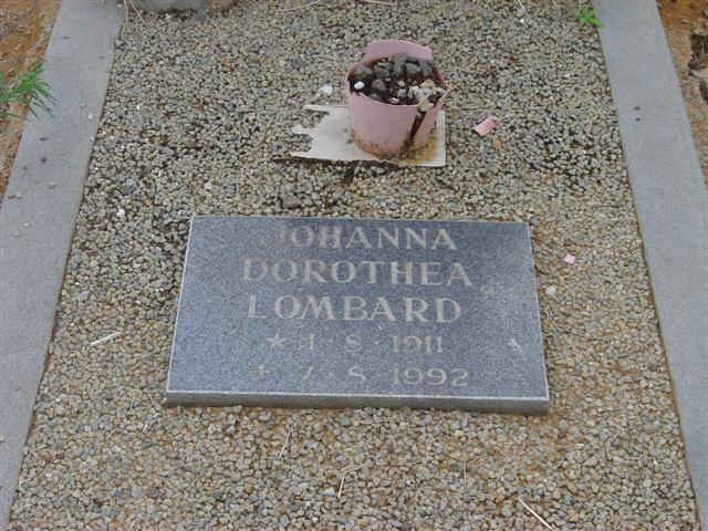 LOMBARD Johanna Dorothea 1911-1992