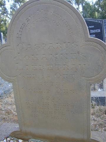 LIEBERTRAU Casparus Johannes 1878-1944
