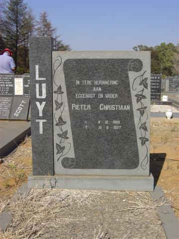 LUYT Pieter Christiaan -1977
