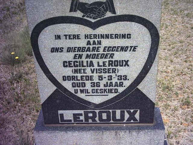 LE ROUX Cecilia nee VISSER -1933