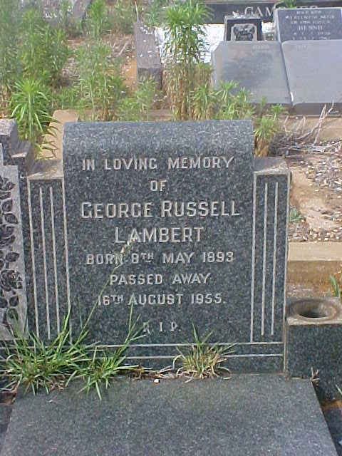 LAMBERT George Russel 1893-1955
