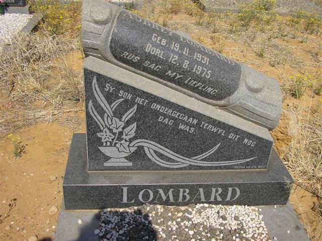 LOMBARD Aubrey 1931-1975