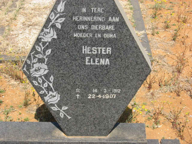 LANDMAN Hester Elena 1912-1987