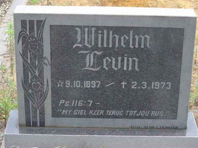 LEVIN Wilhelm 1897-1973