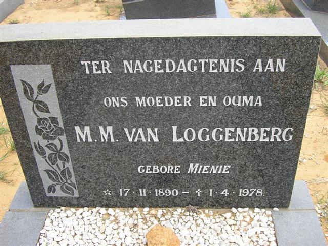LOGGENBERG M.M., van nee MIENIE 1890-1978