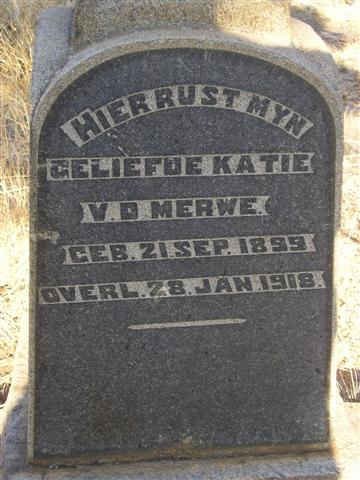 MERWE Katie, v.d. 1899-1918