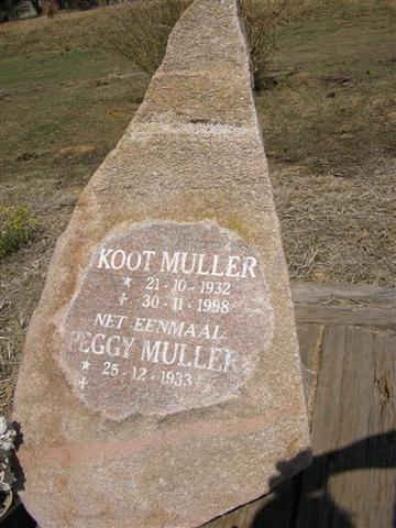 MULLER Koot 1932-1998 &amp; Peggy 1933-