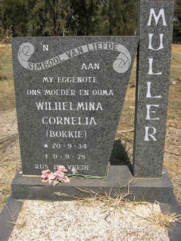 MULLER Wilhelmina Cornelia 1934-1975