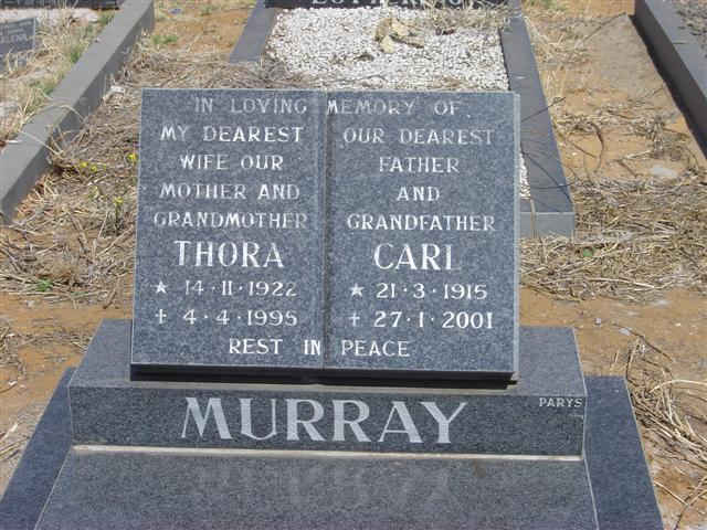 MURRAY Carl 1915-2001 &amp; Thora 1922-1995