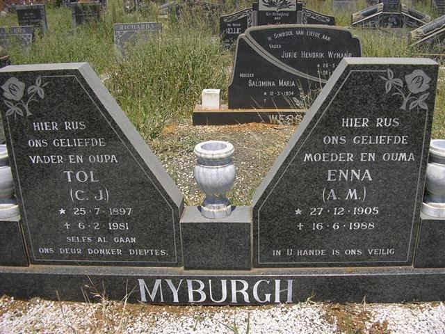 MYBURGH C.J. 1897-1981 &amp; A.M. 1905-1988