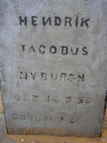 MYBURGH Hendrik Jacobus 1955-1955