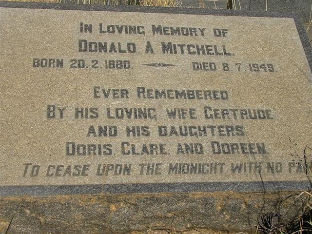 MITCHELL Donald A. 1880-1949