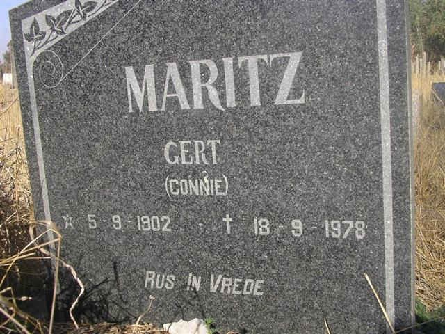 MARITZ Gert 1902-1978