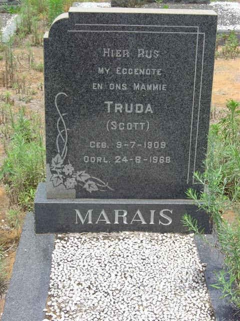 MARAIS Truda nee SCOTT 1909-1968