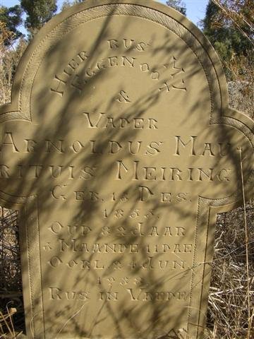 MEIRING Arnoldus Maurituis 1855-1938