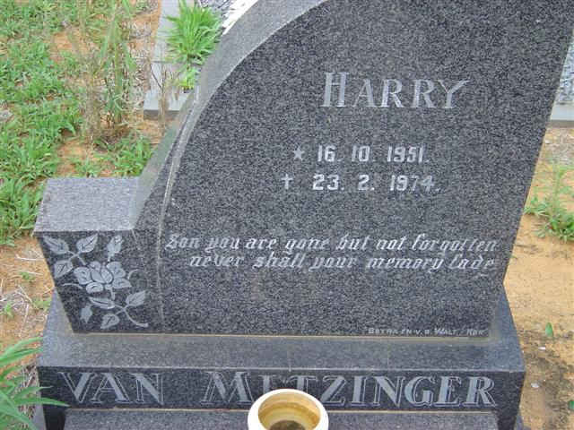 METZINGER Harry, van 1951-1974