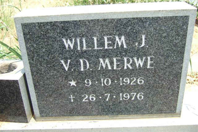 MERWE Willem, van der 1926-1976