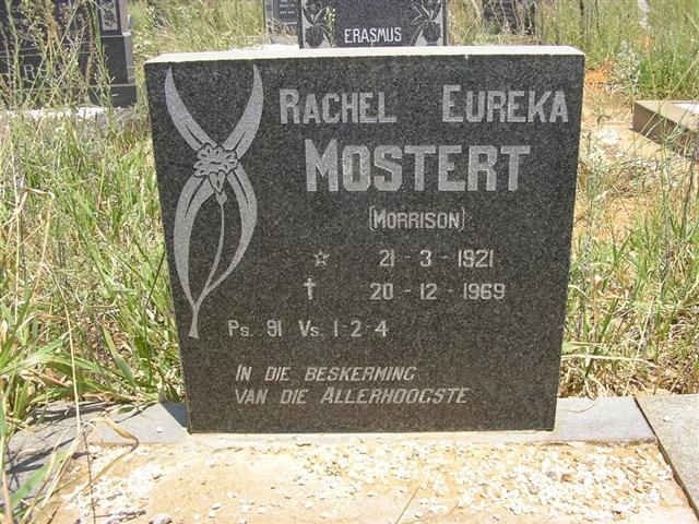MOSTERT Rachel Eureka nee MORRISON 1921-1969