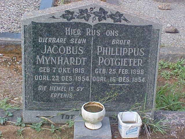 MYNHARDT Jacobus 1915-1954 :: POTGIETER Phillippus 1898-1954