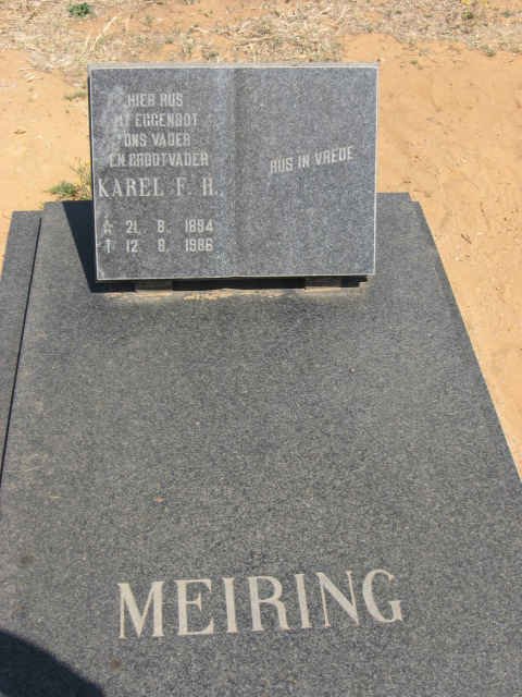 MEIRING Karel F.H. 1894-1986