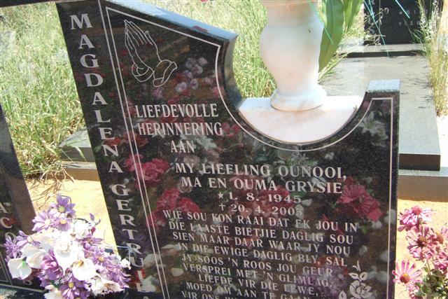 MYBURGH Magdalena Gertruida 1965-2005