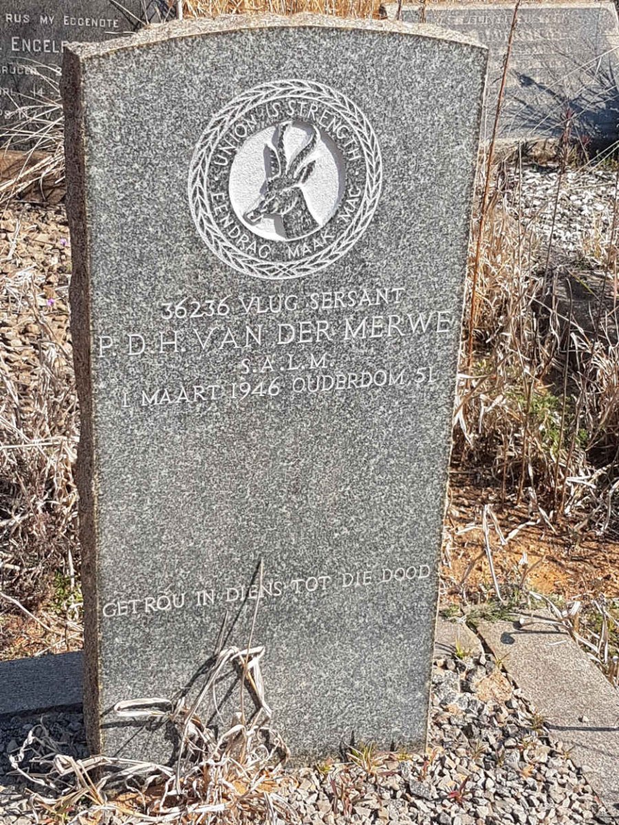 MERWE P.D.H., van der -1946