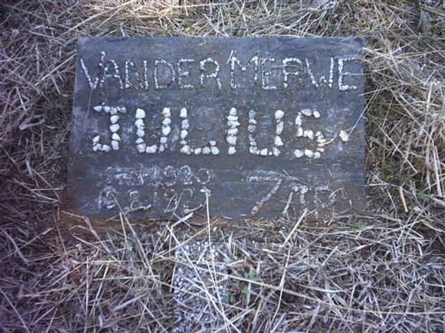 MERWE Julius, van der 1920-1927