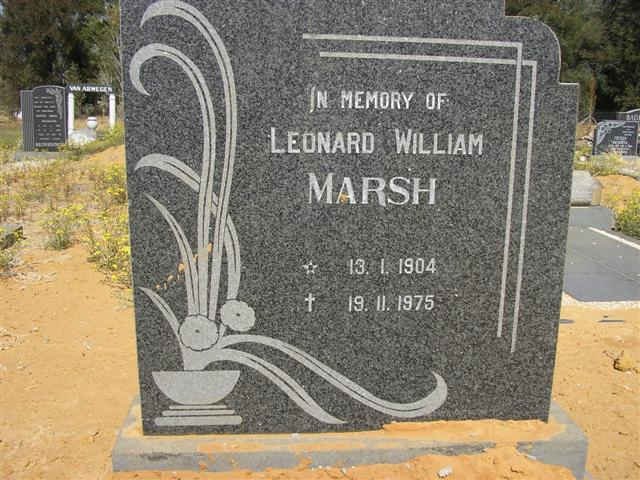 MARSH Leonard William 1904-1975