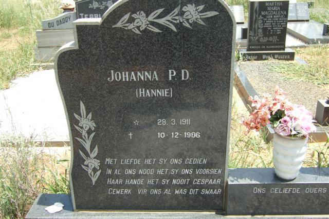 MYBURGH Johanna P.D. 1911-1986