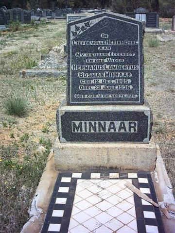 MINNAAR Hermanus Lambertus Bosman 1885-1936