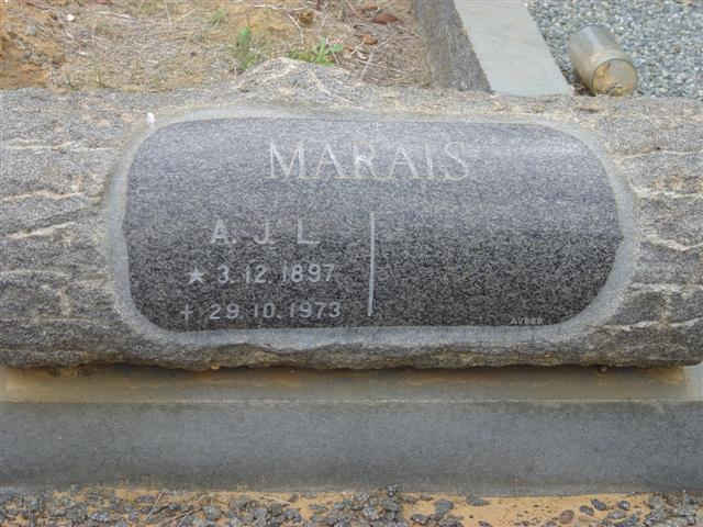 MARAIS A.J.L. 1897-1973