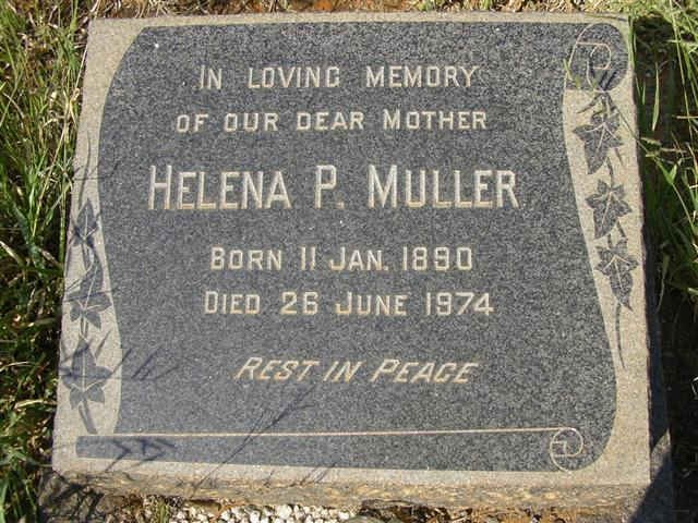 MULLER  Helena P. 1890-1974