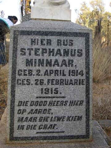 MINNAAR Stephanus 1914-1915
