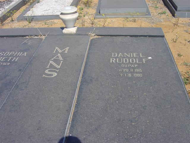 MANS Daniel Rudolf 1915-1980 &amp; Maria Sophia Elizabeth nee KYSER 1921-1979