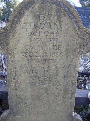 NAUDE G.M. 1888-1944