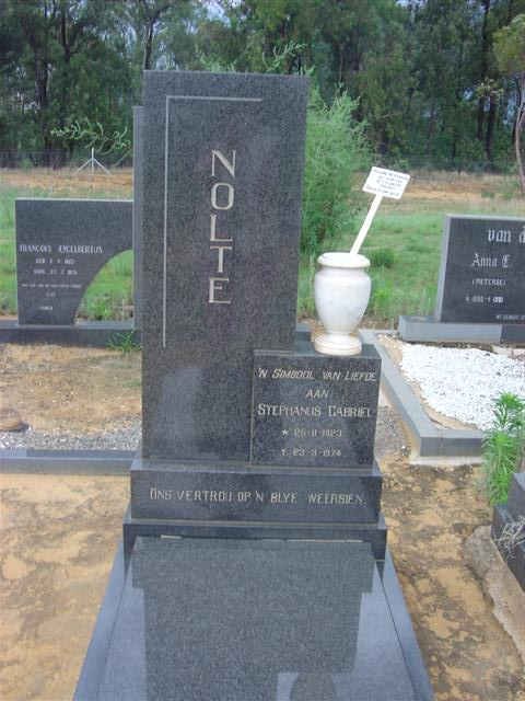 NOLTE Stephanus Gabriel 1923-1974