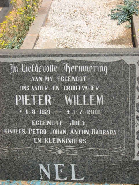 NEL Pieter Willem 1921-1980