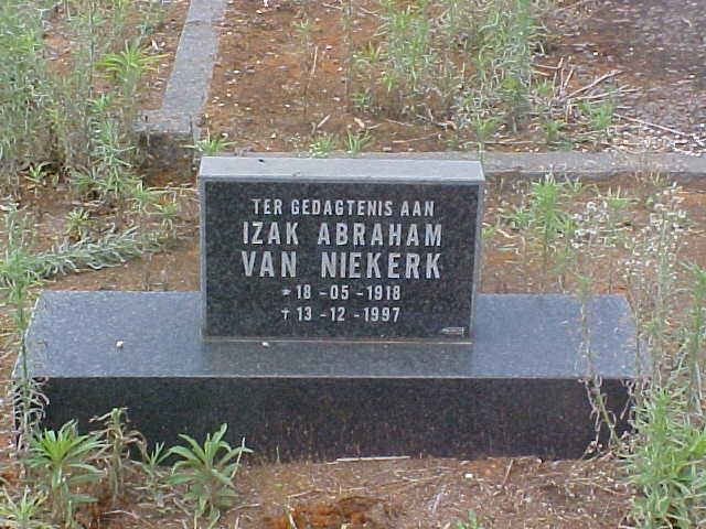 NIEKERK Izak Abraham, van 1918-1997