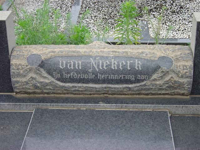 NIEKERK Pieter C., van 1910-1972