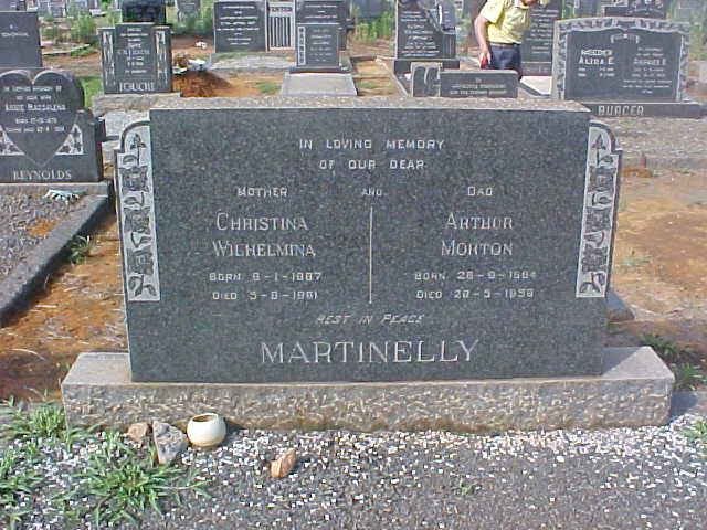 MERTINELLY  Arthur Morton 1904-19? &amp; Christina Wilhelmina 1907-1961