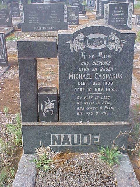 NAUDE Michael Casparus 1900-1955