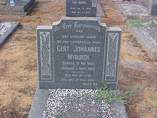 MYBURGH Gert Johannes 1888-1967
