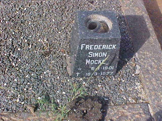 MOCKE Frederick Simon 1901-1977