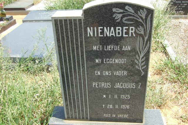 NIENABER Petrus Jacobus Z. 1925-1976