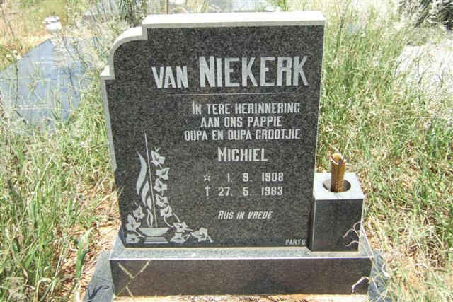 NIEKERK Michiel, van 1908-1983