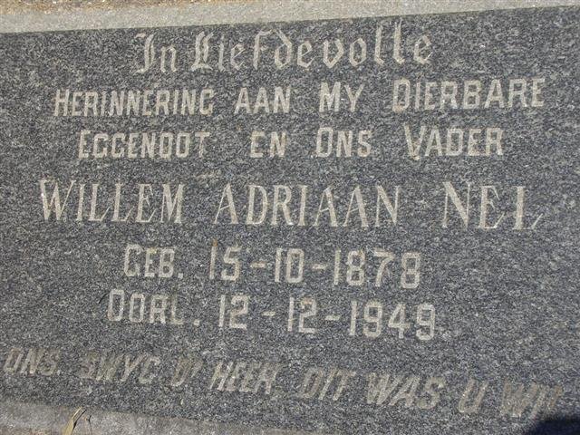 NEL Willem Adriaan 1878-1949