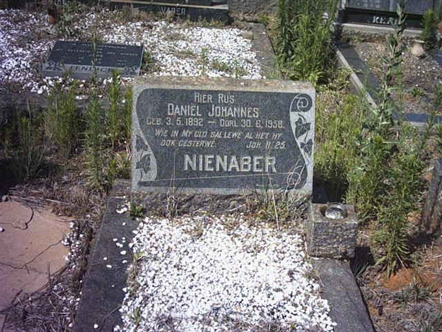NIENABER Daniel Johannes 1892-1958